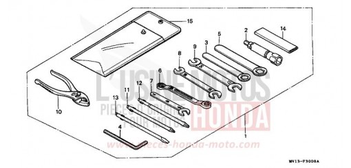OUTILS XRV750N de 1992